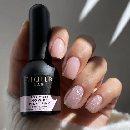 Top coat no wipe, Milky Pink, 10ml